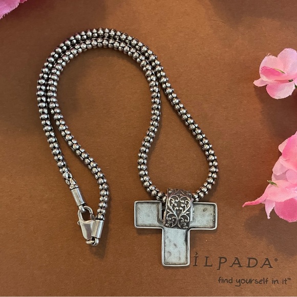 Silpada Sterling Silver Necklace & Cross pendant - Picture 1 of 16